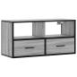 Preview: TV-Schrank Grau Sonoma 80x31x39,5 cm Holzwerkstoff und Metall