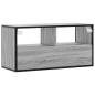 Preview: TV-Schrank Grau Sonoma 80x31x39,5 cm Holzwerkstoff und Metall
