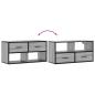 Preview: TV-Schrank Grau Sonoma 80x31x39,5 cm Holzwerkstoff und Metall