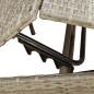 Preview: Sonnenliegen mit Auflagen 2 Stk. Grau Poly Rattan