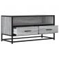 Preview: TV-Schrank Grau Sonoma 80x34,5x40 cm Holzwerkstoff und Metall