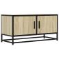 Preview: TV-Schrank Sonoma-Eiche 80x34,5x40 cm Holzwerkstoff und Metall