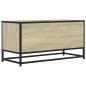 Preview: TV-Schrank Sonoma-Eiche 80x34,5x40 cm Holzwerkstoff und Metall