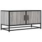 Preview: TV-Schrank Grau Sonoma 80x34,5x40 cm Holzwerkstoff und Metall