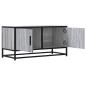 Preview: TV-Schrank Grau Sonoma 80x34,5x40 cm Holzwerkstoff und Metall