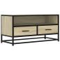Preview: TV-Schrank Sonoma-Eiche 80x34,5x40 cm Holzwerkstoff und Metall