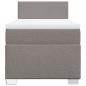 Preview: Boxspringbett mit Matratze Taupe 90x200 cm Stoff