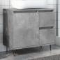 Preview: ARDEBO.de - Waschbeckenunterschrank Betongrau 65x33x60 cm Holzwerkstoff