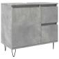 Preview: Waschbeckenunterschrank Betongrau 65x33x60 cm Holzwerkstoff