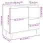 Preview: Waschbeckenunterschrank Betongrau 65x33x60 cm Holzwerkstoff