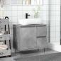 Preview: Waschbeckenunterschrank Betongrau 65x33x60 cm Holzwerkstoff