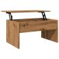 Preview: Couchtisch Artisan-Eiche 80x50,5x41,5 cm Holzwerkstoff