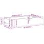Preview: Bettschubladen 2 Stk. Wachsbraun 80x55x16 cm Massivholz Kiefer