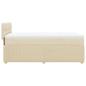 Preview: Boxspringbett mit Matratze Creme 90x200 cm Stoff
