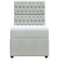 Preview: Boxspringbett mit Matratze Hellgrau 80x200 cm Samt