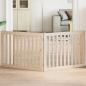 Preview: ARDEBO.de - 2-tlg. Hundetor Faltbar 160 cm Pappelholz