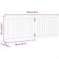 Preview: 2-tlg. Hundetor Faltbar 160 cm Pappelholz