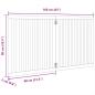 Preview: 2-tlg. Hundetor Faltbar 160 cm Pappelholz