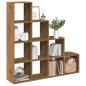 Preview: ARDEBO.de - Raumteiler-Bücherregal 4 Stufen Artisan-Eiche 131,5x29x131,5 cm