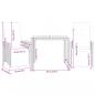 Preview: 3-tlg. Garten-Bistro-Set mit Kissen Grau Poly Rattan