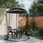 Preview: ARDEBO.de - Moskitonetz für Sonnenschirm 220 Mesh Schwarz ?330x250 cm