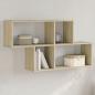Preview: ARDEBO.de - Wandregal Sonoma-Eiche 100x20x53 cm Holzwerkstoff