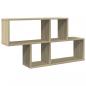 Preview: Wandregal Sonoma-Eiche 100x20x53 cm Holzwerkstoff