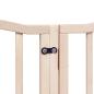 Preview: 15-tlg. Hundetor mit Tür Faltbar 750 cm Pappelholz