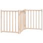 Preview: 3-tlg. Hundetor Faltbar 150 cm Massivholz Tanne