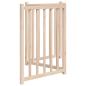 Preview: 3-tlg. Hundetor Faltbar 150 cm Massivholz Tanne