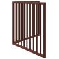 Preview: 2-tlg. Hundetor Faltbar Braun 160 cm Pappelholz