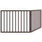 Preview: 2-tlg. Hundetor Faltbar Braun 160 cm Pappelholz