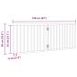 Preview: 2-tlg. Hundetor Faltbar Braun 160 cm Pappelholz