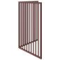 Preview: 2-tlg. Hundetor Faltbar Braun 160 cm Pappelholz