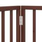 Preview: 2-tlg. Hundetor Faltbar Braun 160 cm Pappelholz