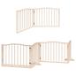 Preview: 6-tlg. Hundetor mit Tür Faltbar 480 cm Pappelholz
