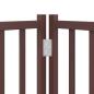 Preview: 10-tlg. Hundetor mit Tür Faltbar Braun 800 cm Pappelholz