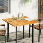 Preview: ARDEBO.de - Tischplatte 90x90x2,2 cm Quadratisch Massivholz Akazie
