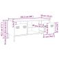Preview: TV-Schrank Rosa 101,5x39x43,5 cm Kaltgewalzter Stahl