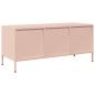 Preview: TV-Schrank Rosa 101,5x39x43,5 cm Kaltgewalzter Stahl