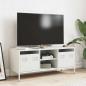 Preview: TV-Schrank Weiß 101,5x39x43,5 cm Kaltgewalzter Stahl