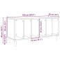 Preview: Plattenschrank Artisan-Eiche 100x38x48 cm Holzwerkstoff