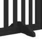 Preview: 9-tlg. Hundetor mit Tür Faltbar Schwarz 450 cm Pappelholz