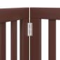 Preview: 12-tlg. Hundetor mit Tür Faltbar Braun 600 cm Pappelholz