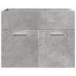 Preview: 4-tlg. Badmöbel-Set Betongrau Holzwerkstoff