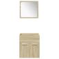 Preview: 4-tlg. Badmöbel-Set Sonoma-Eiche Holzwerkstoff