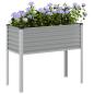 Preview: ARDEBO.de - Pflanzkübel Grau 100x41x90 cm Stahl