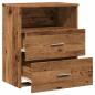 Preview: Nachttische 2 Stk. Altholz-Optik 50x32x60 cm Holzwerkstoff