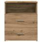 Preview: Nachttische 2 Stk. Artisan-Eiche 50x32x60 cm Holzwerkstoff