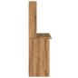Preview: Schreibtisch mit Regal Artisan-Eiche 102x45x148cm Holzwerkstoff